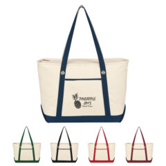 Large Cotton Canvas Sailing Tote - 3225_group