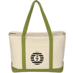 Large Starboard Cotton Canvas Tote Bag - 3235_NATLIM_Silkscreen