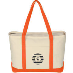 Large Starboard Cotton Canvas Tote Bag - 3235_NATORN_Silkscreen