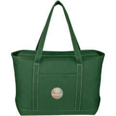 Large Cotton Canvas Yacht Tote - 3255_GRF_Embroidery