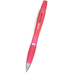 Twin-Write Pen with Highlighter - 326_TRNPNK_Silkscreen