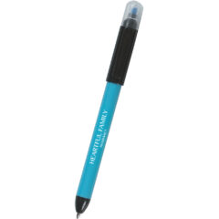 Twin-Write Pen with Highlighter - 328_BLU_Silkscreen