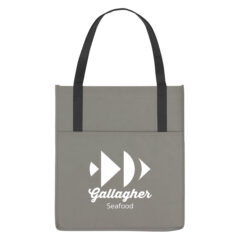 Non-Woven Shopper’s Pocket Tote Bag - 3320_GRA_Silkscreen