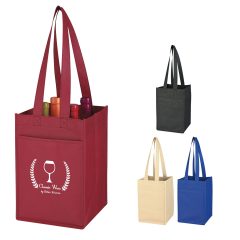 Non-Woven 4 Bottle Wine Tote - 3324_group