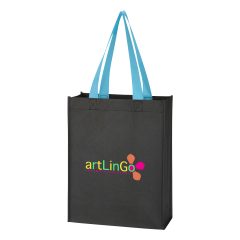 Non-Woven Mini Tote Bag - 3325_BLKCBL_Colorbrite