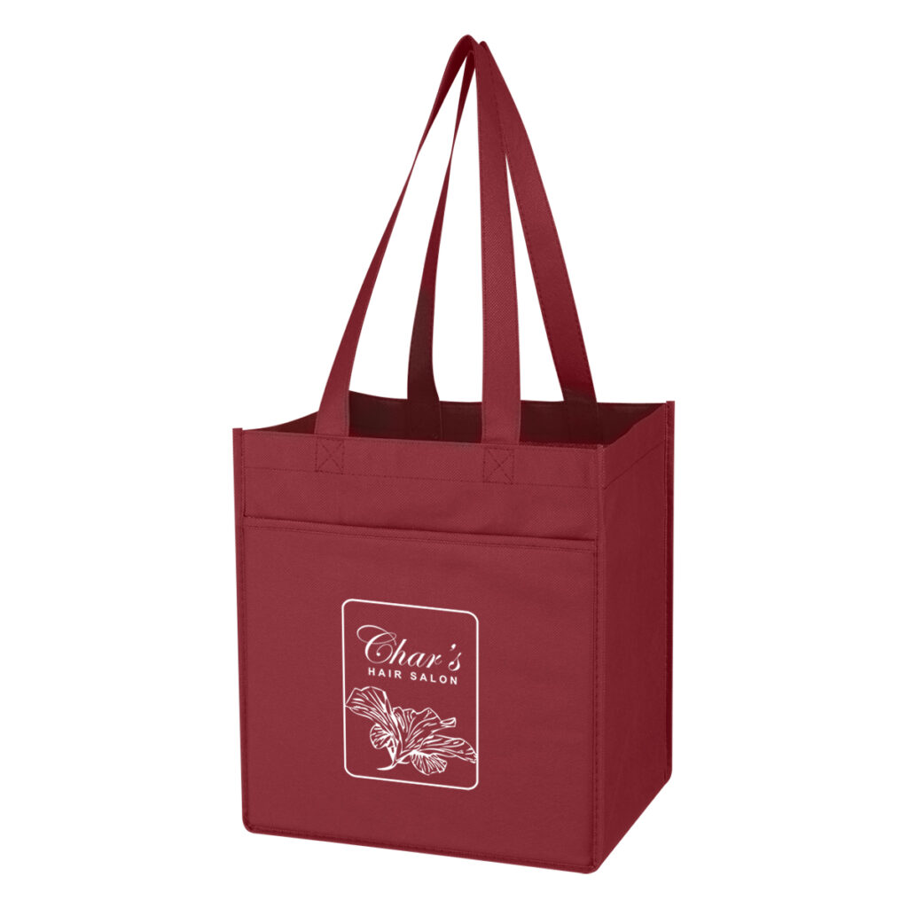 Non-Woven Wine Tote Bag – 6 Bottles - 3326_BUR_Silkscreen