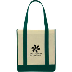 Non-Woven Two-Tone Shopper Tote Bag - 3331_IVOGRF_Silkscreen