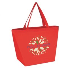 Non-Woven Budget Shopper Tote Bag - 3333_RED_Colorbrite