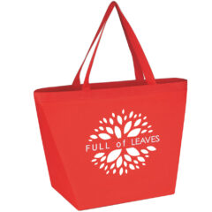 Non-Woven Budget Shopper Tote Bag - 3333_RED_Silkscreen