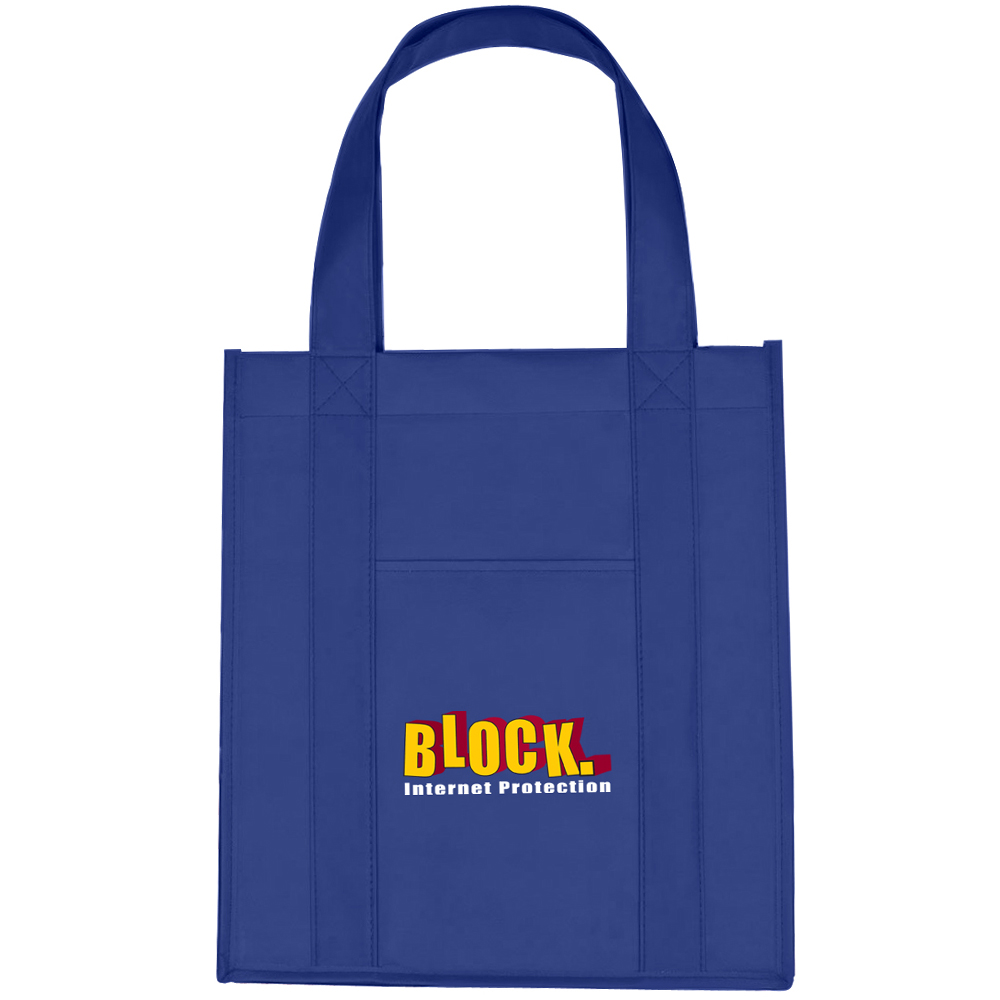 Matte Laminated Non-Woven Shopper Tote Bag - 3337_MATROY_Colorbrite