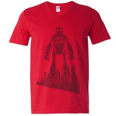 Gildan SoftStyle® Printed V-Neck T-Shirt - 33435_f_fl