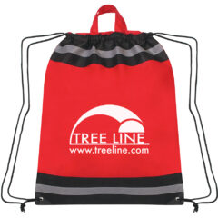 Large Non-Woven Reflective Sports Pack - 3371_RED_Silkscreen