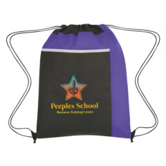 Non-Woven Pocket Sports Pack - 3382_PUR_Colorbrite