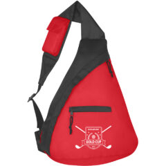 Budget Sling Backpack - 3416_RED_Silkscreen