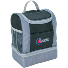 Two-Tone Cooler Lunch Bag - 3500_BLKGRA_Colorbrite