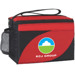 Access Cooler Bag – 6 can - 3506_BLKRED_Colorbrite
