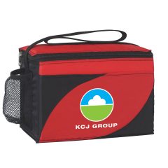 Access Cooler Bag – 6 can - 3506_BLKRED_Colorbrite