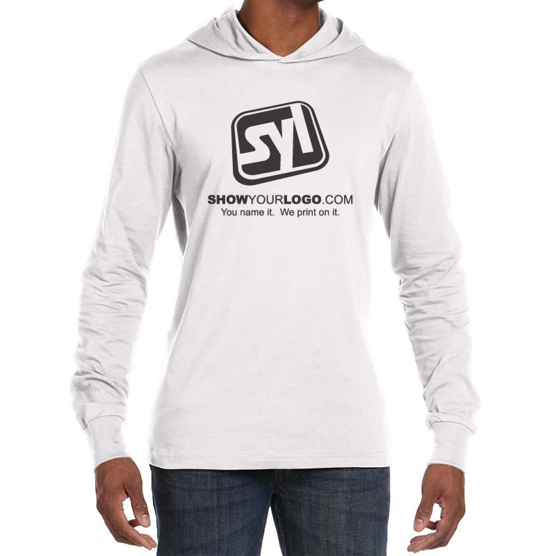 custom long sleeve hooded t shirts
