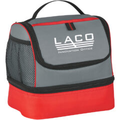 Two Compartment Lunch Pail Bag - 3513_GRARED_Silkscreen