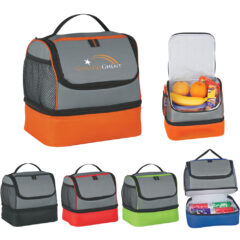 Two Compartment Lunch Pail Bag - 3513_group