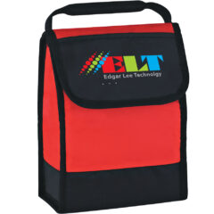 Folding Identification Lunch Bag - 3515_RED_Colorbrite
