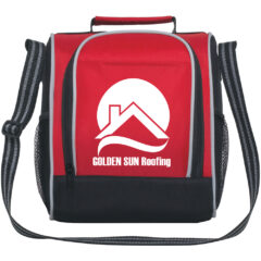 Front Access Cooler Lunch Bag - 3516_RED_Silkscreen