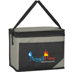 Non-Woven Chow Time Cooler Bag - 3562_BLKGRA_Colorbrite
