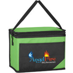 Non-Woven Chow Time Cooler Bag - 3562_BLKLIM_Colorbrite