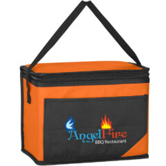 Non-Woven Chow Time Cooler Bag - 3562_BLKORN_Colorbrite