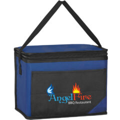 Non-Woven Chow Time Cooler Bag - 3562_BLKROY_Colorbrite