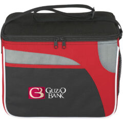 Super Chic Cooler Bag – 12 cans - 3580_BLKRED_Colorbrite