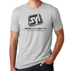 Next Level Fitted Men’s Crew T-Shirt - Light Grey