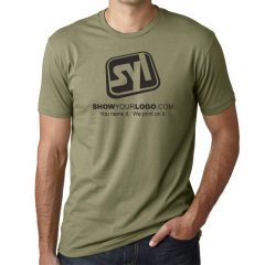 Next Level Fitted Men’s Crew T-Shirt - Light Olive