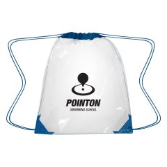Clear Drawstring Backpack - 3602_CLRROY_Silkscreen
