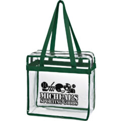 Clear Tote With Zipper - 3603_CLRGRF_Silkscreen