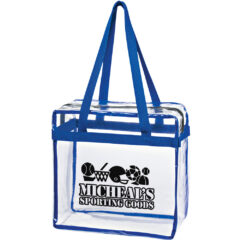 Clear Tote With Zipper - 3603_CLRROY_Silkscreen