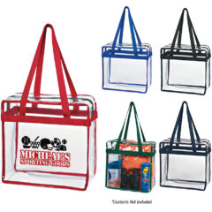 Clear Tote With Zipper - 3603_group