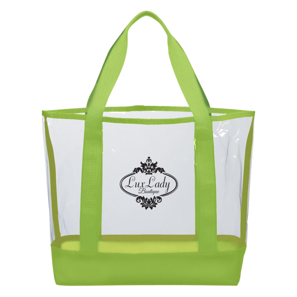 Clear Casual Tote Bag - 3604_CLRLIM_Silkscreen