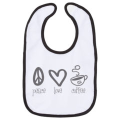 Rabbit Skins Infant Contrast Trim Premium Jersey Bib - 39236_fl