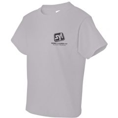 Youth Fruit of the Loom Printed T Shirts - Silver