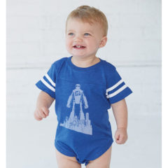 Rabbit Skins Infant Football Fine Jersey Bodysuit
