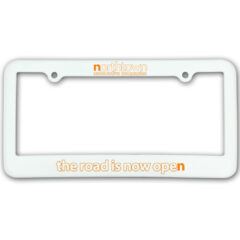 License Plate Frame – 2 Holes - 40001-white_2
