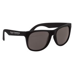 Rubberized Sunglasses - 4000_BLK_Silkscreen