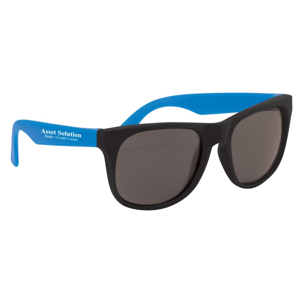 Rubberized Sunglasses - 4000_BLU_Silkscreen
