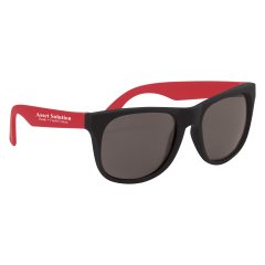 Rubberized Sunglasses - 4000_RED_Silkscreen