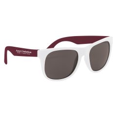 Rubberized Sunglasses - 4000_WHTMAR_Silkscreen