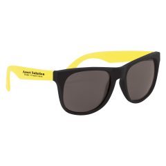 Rubberized Sunglasses - 4000_YEL_Silkscreen