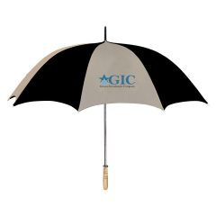 Golf Umbrella – 60″ Arc - 4021_KHKBLK_Colorbrite