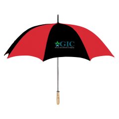Golf Umbrella – 60″ Arc - 4021_REDBLK_Colorbrite