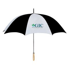 Golf Umbrella – 60″ Arc - 4021_WHTBLK_Colorbrite